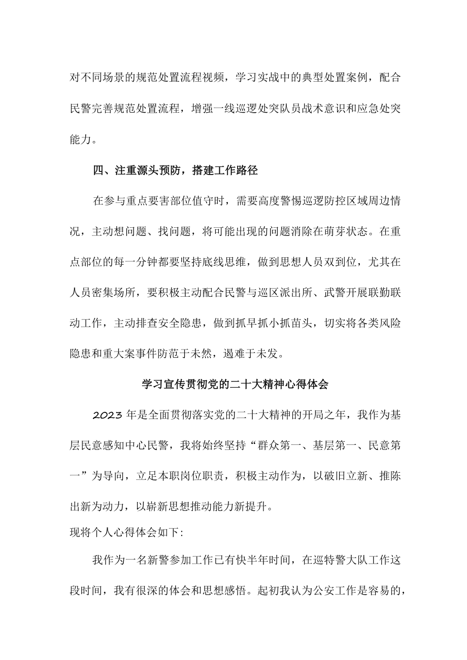 乡镇派出所户籍民警学习宣传贯彻党的二十大精神个人心得体会.docx_第3页