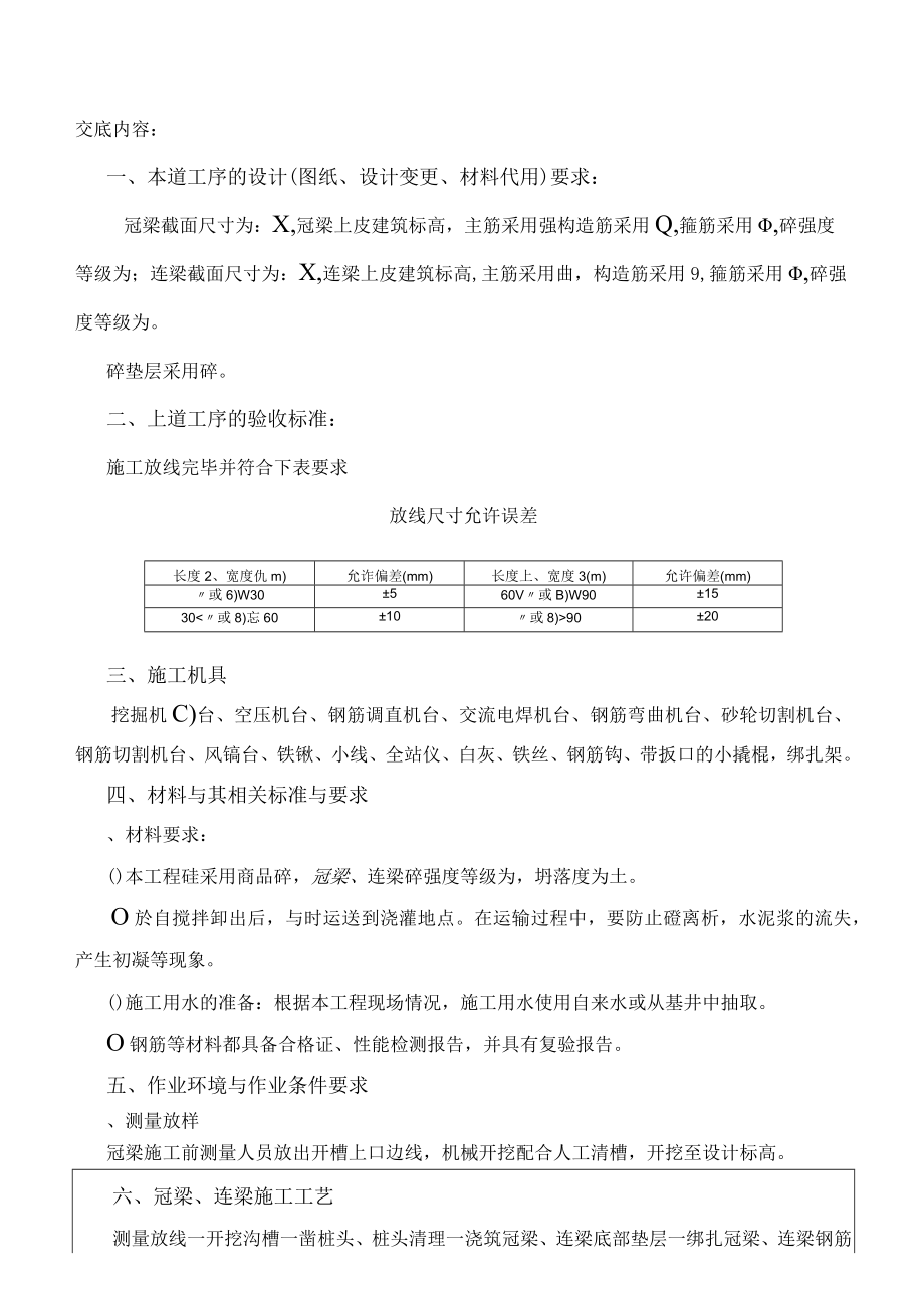 冠梁施工技术交底记录.docx_第2页