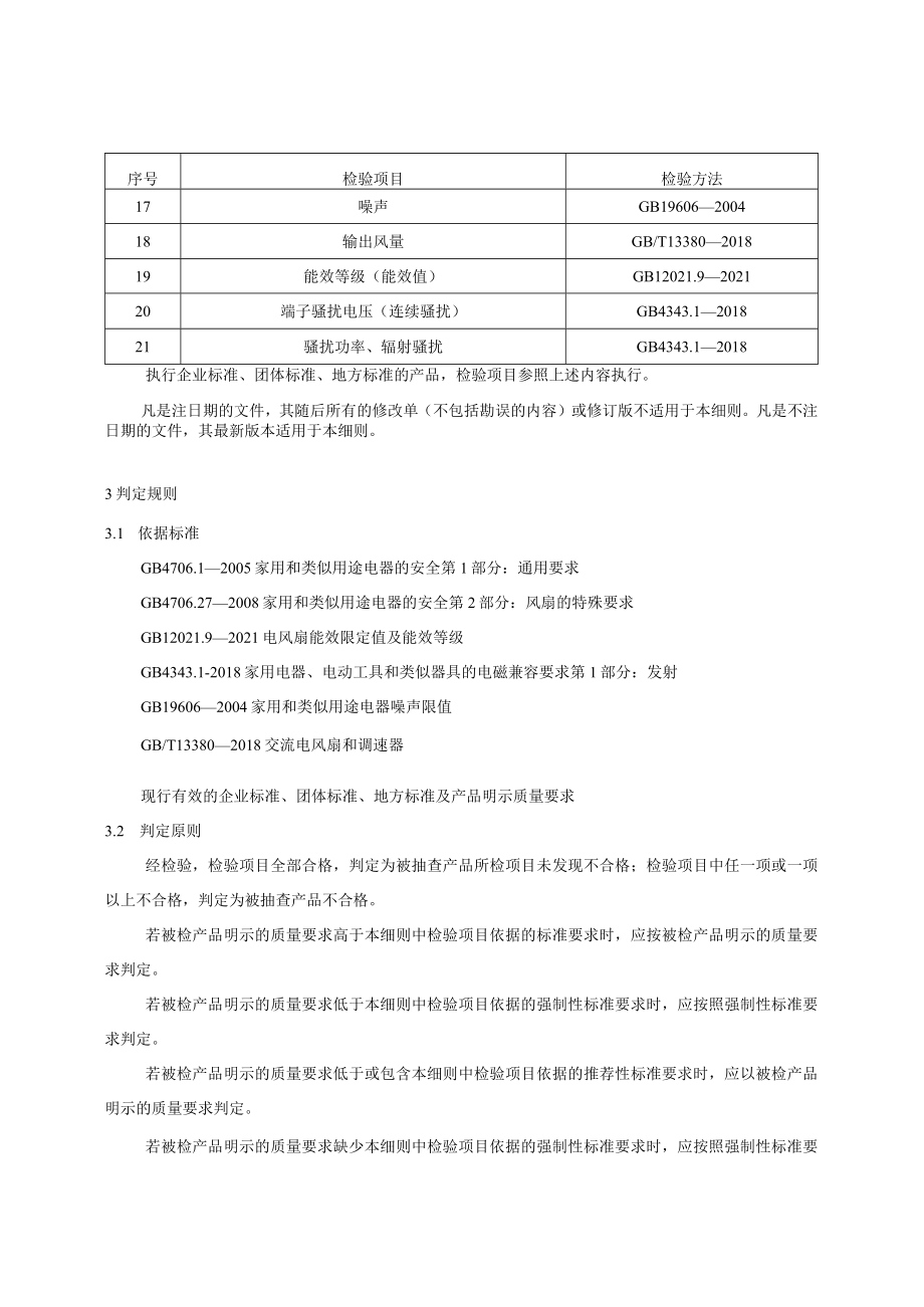 24 电风扇产品质量国家监督抽查实施细则（2023年版）.docx_第2页