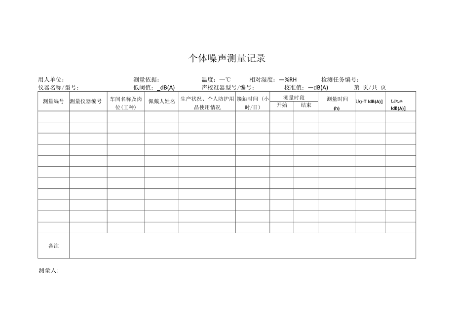 个体噪声测量记录.docx_第1页