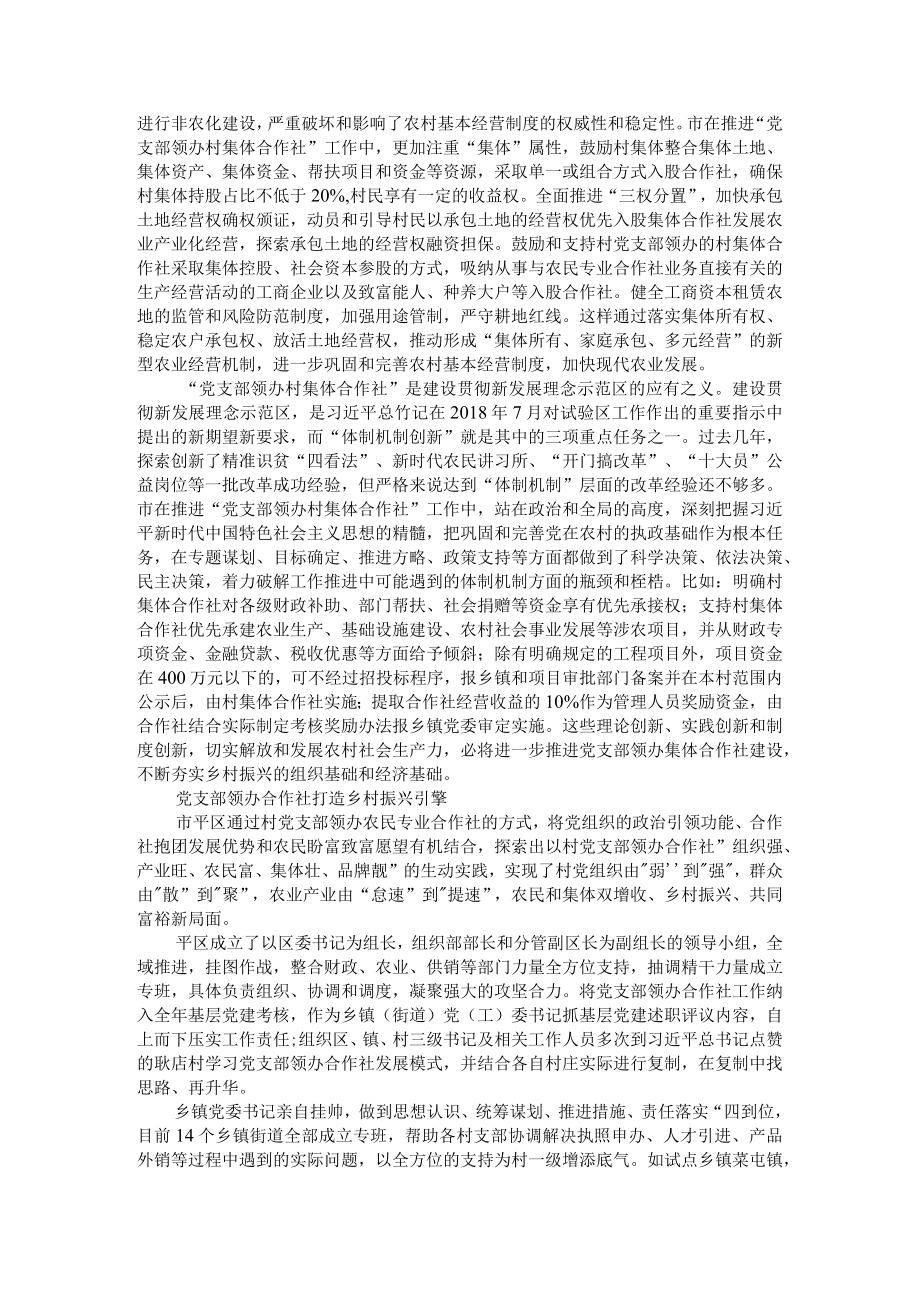 党支部领办合作社是乡村振兴关键举措 附例证资料.docx_第2页