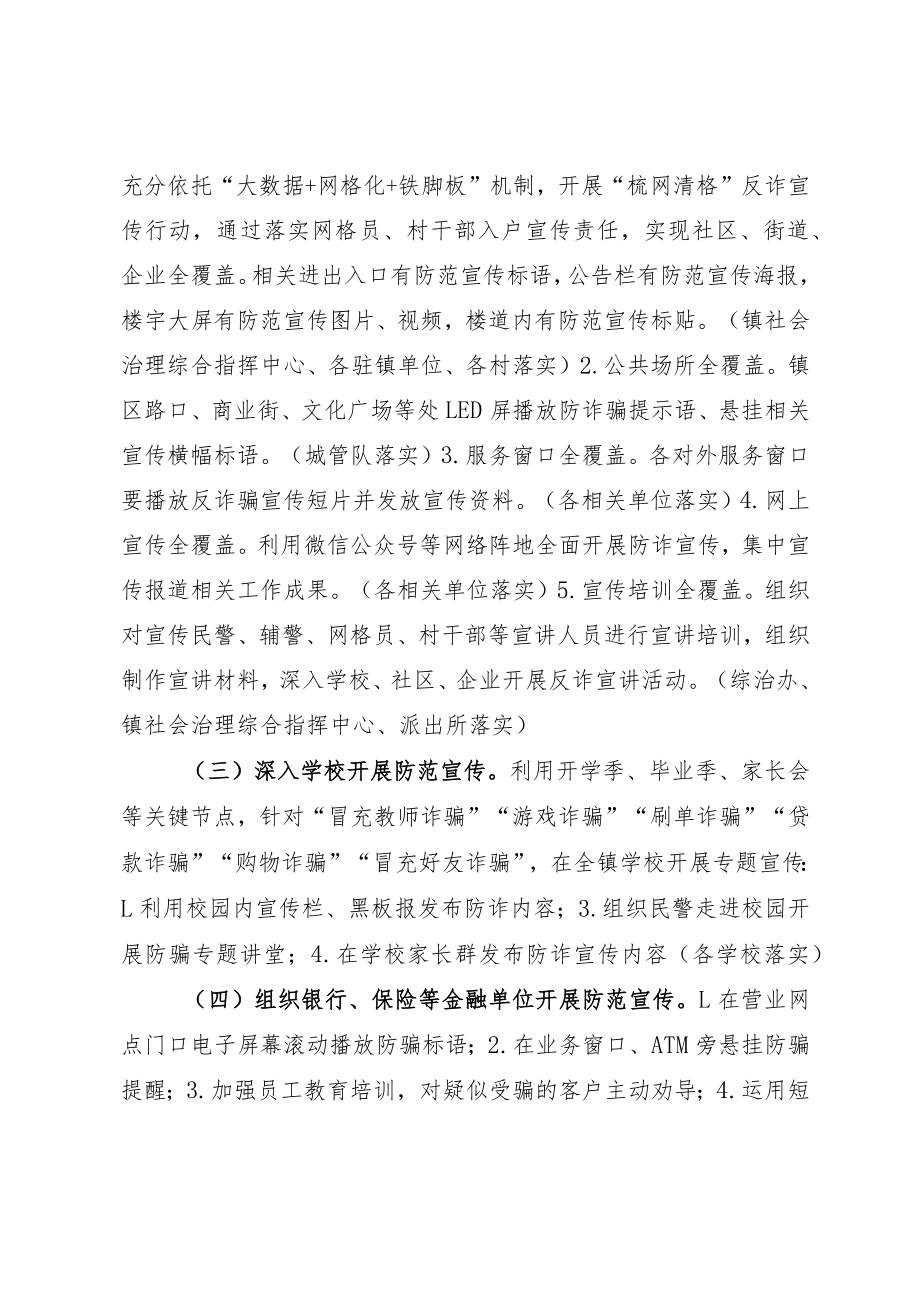 乡镇打击治理电信网络诈骗犯罪工作实施方案（附：反诈标语、提示单、责任书）.docx_第3页