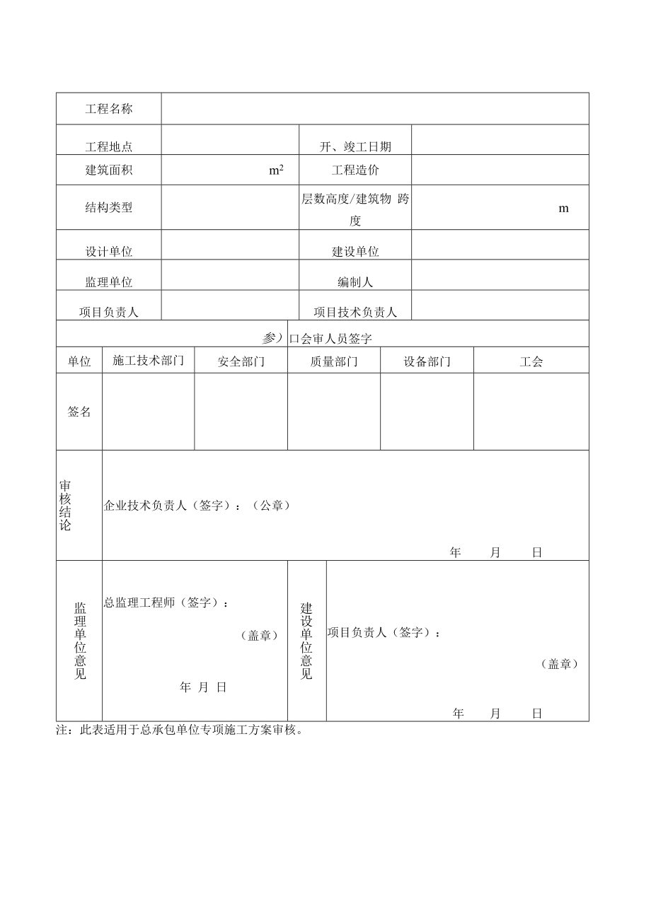 专项施工方案审核表.docx_第2页