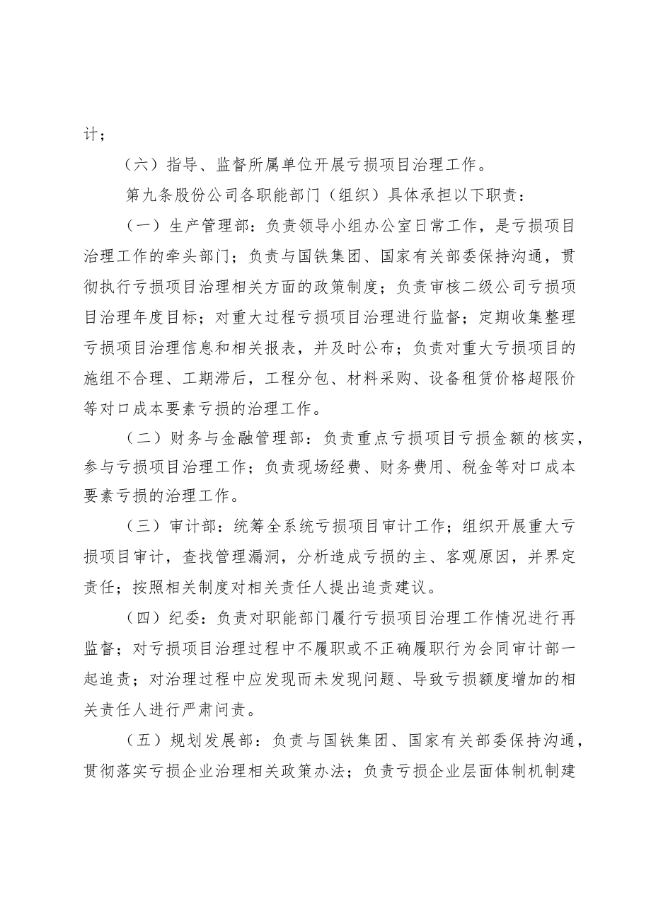 公司亏损项目治理管理办法.docx_第3页