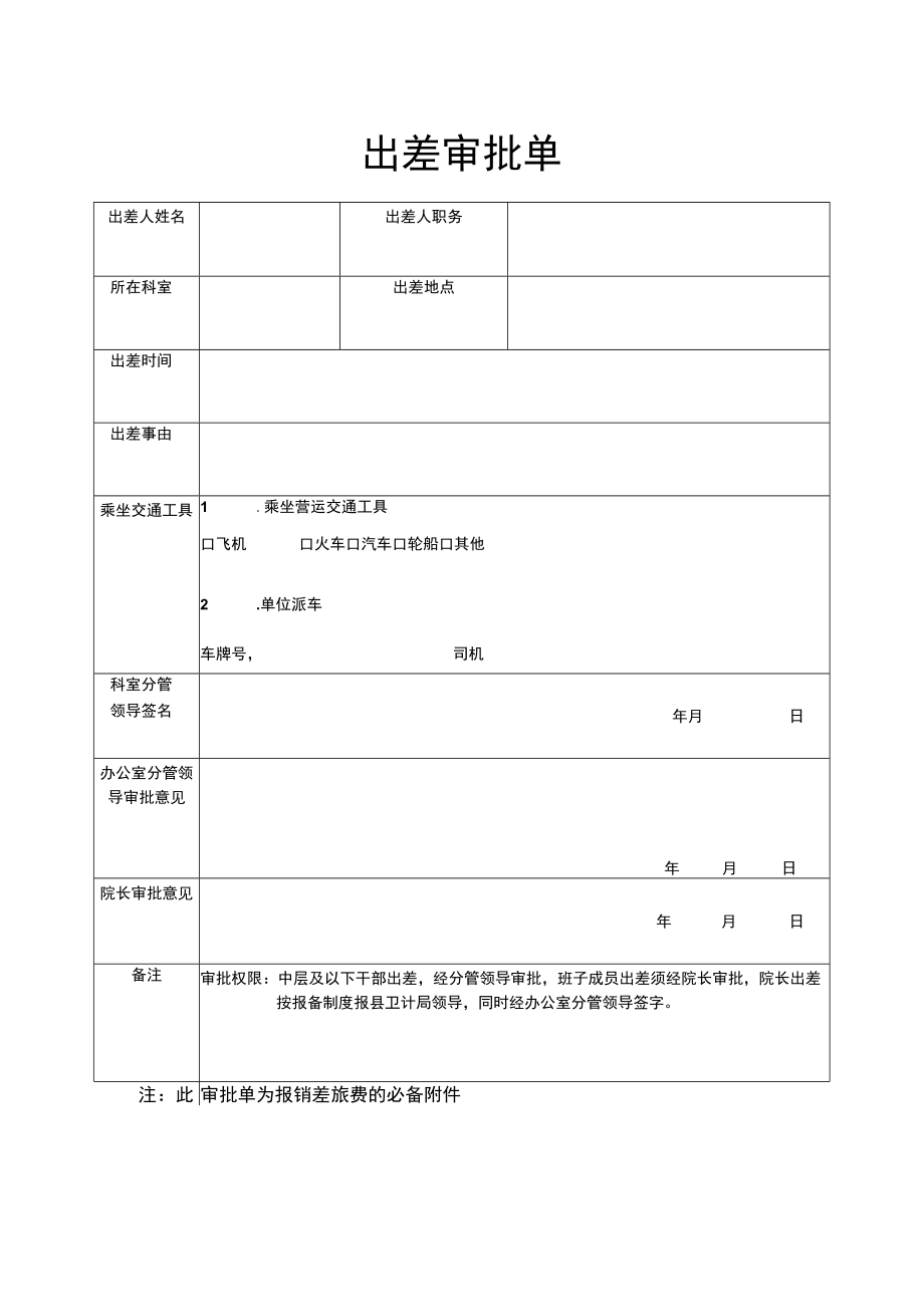 出差派遣单.docx_第1页