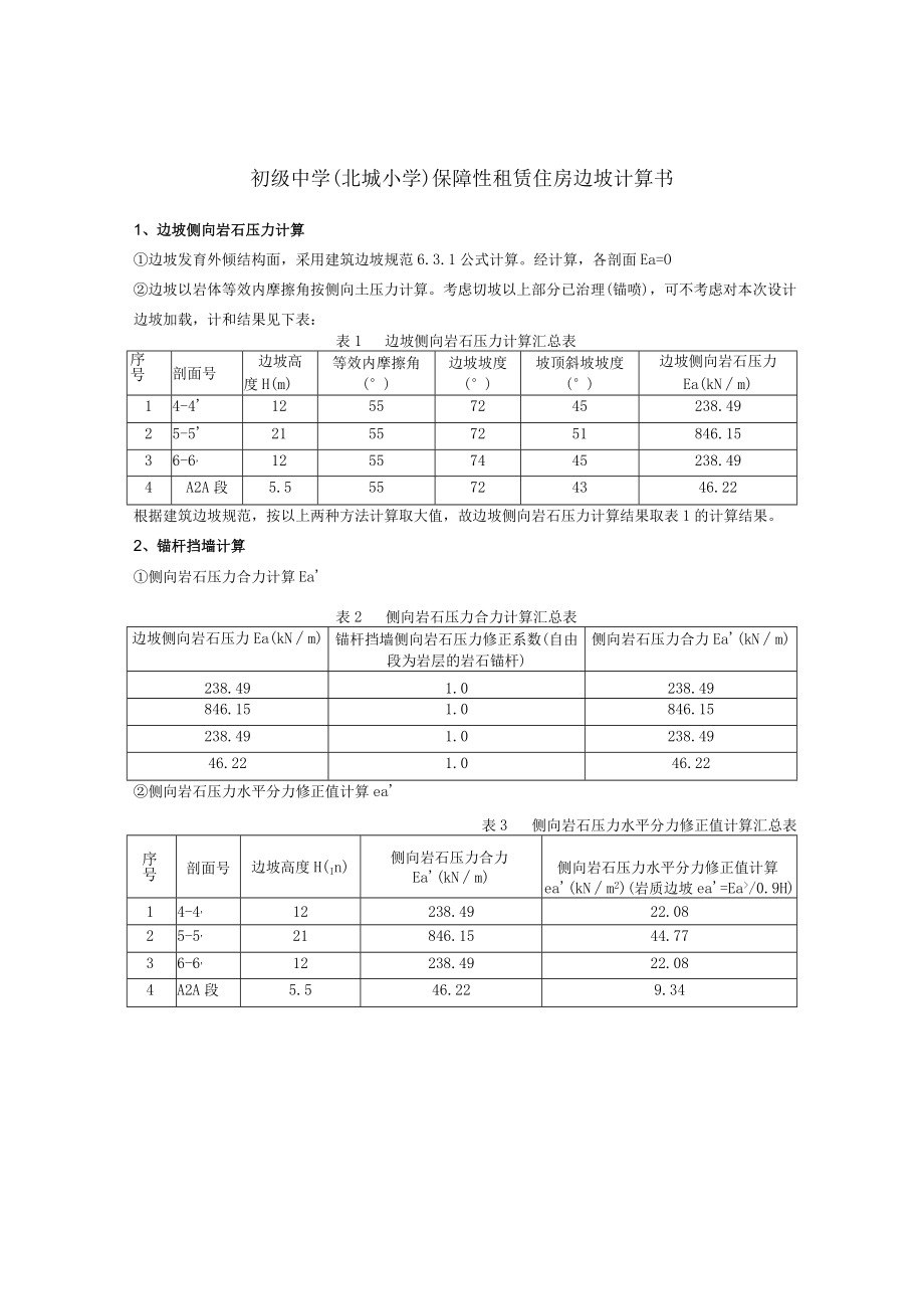 初级中学（北城小学）保障性租赁住房边坡计算书.docx_第1页