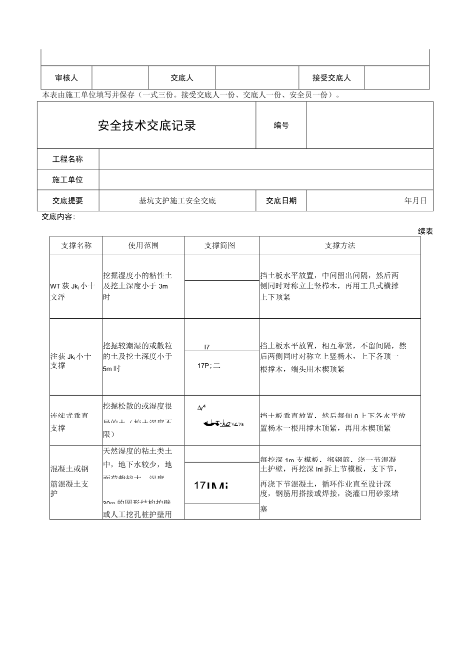 基坑支护安全技术交底模板.docx_第3页