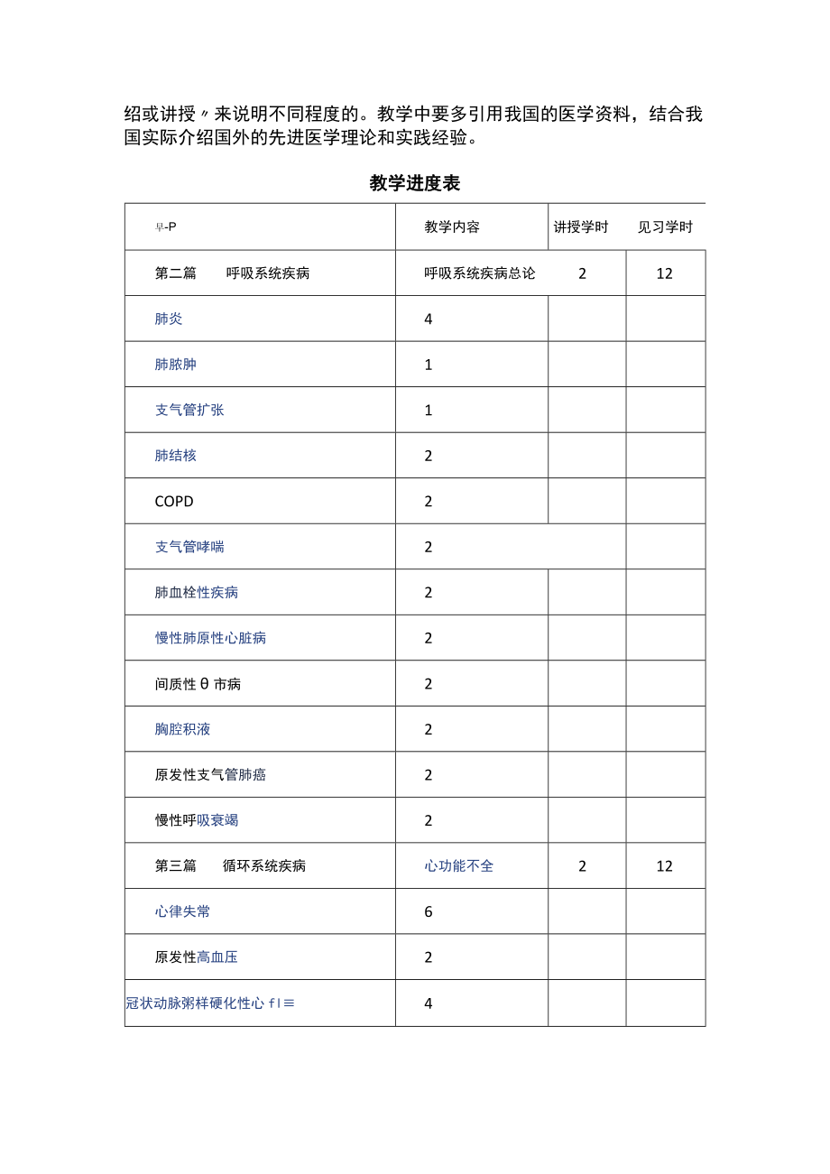 南华大内科学教学大纲.docx_第2页