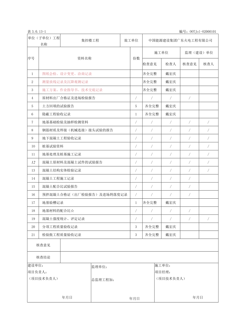 基础工程（土（石）方开挖、回填）子分部工程质量验收记录.docx_第3页