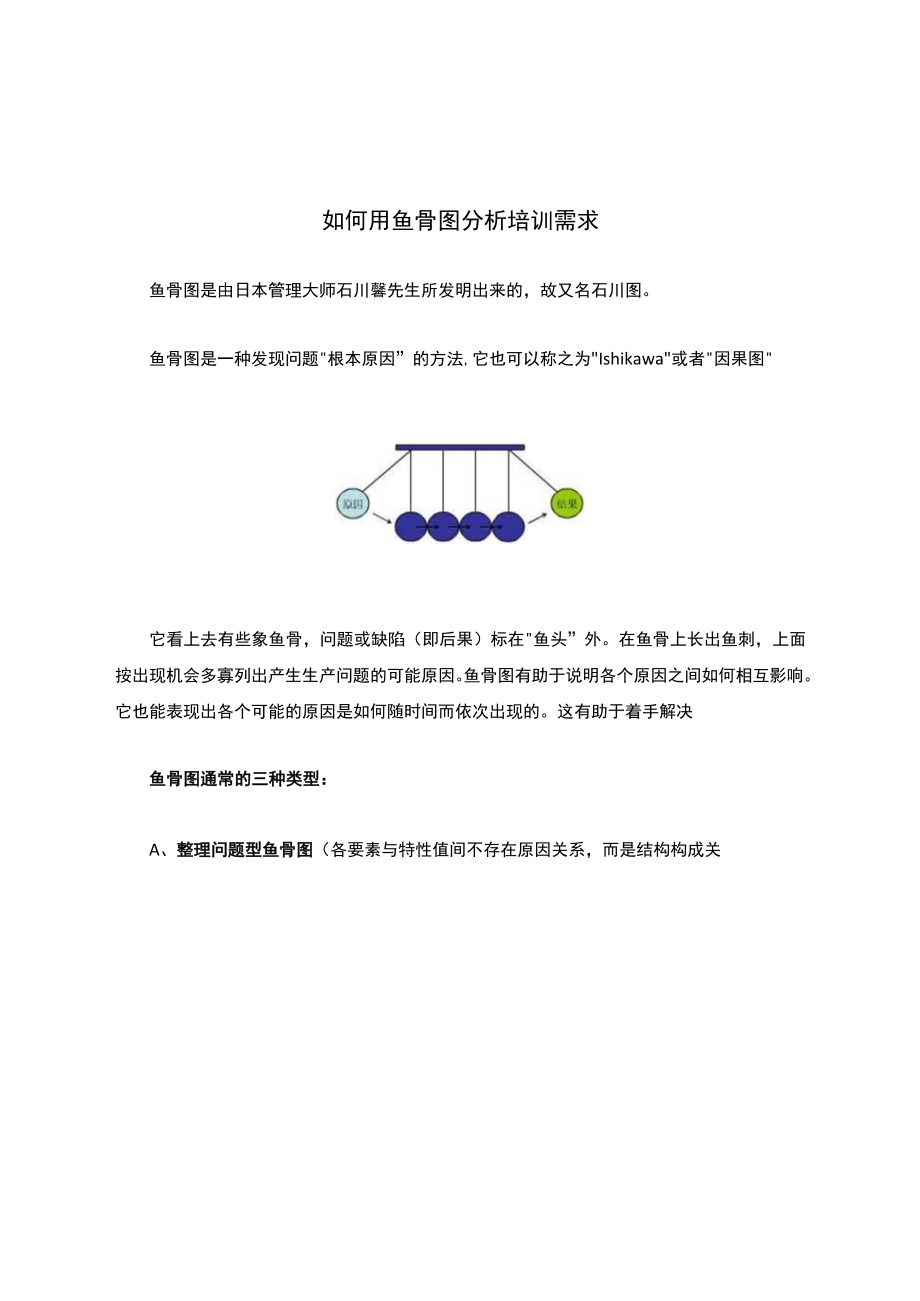 如何用鱼骨图分析培训需求.docx_第1页