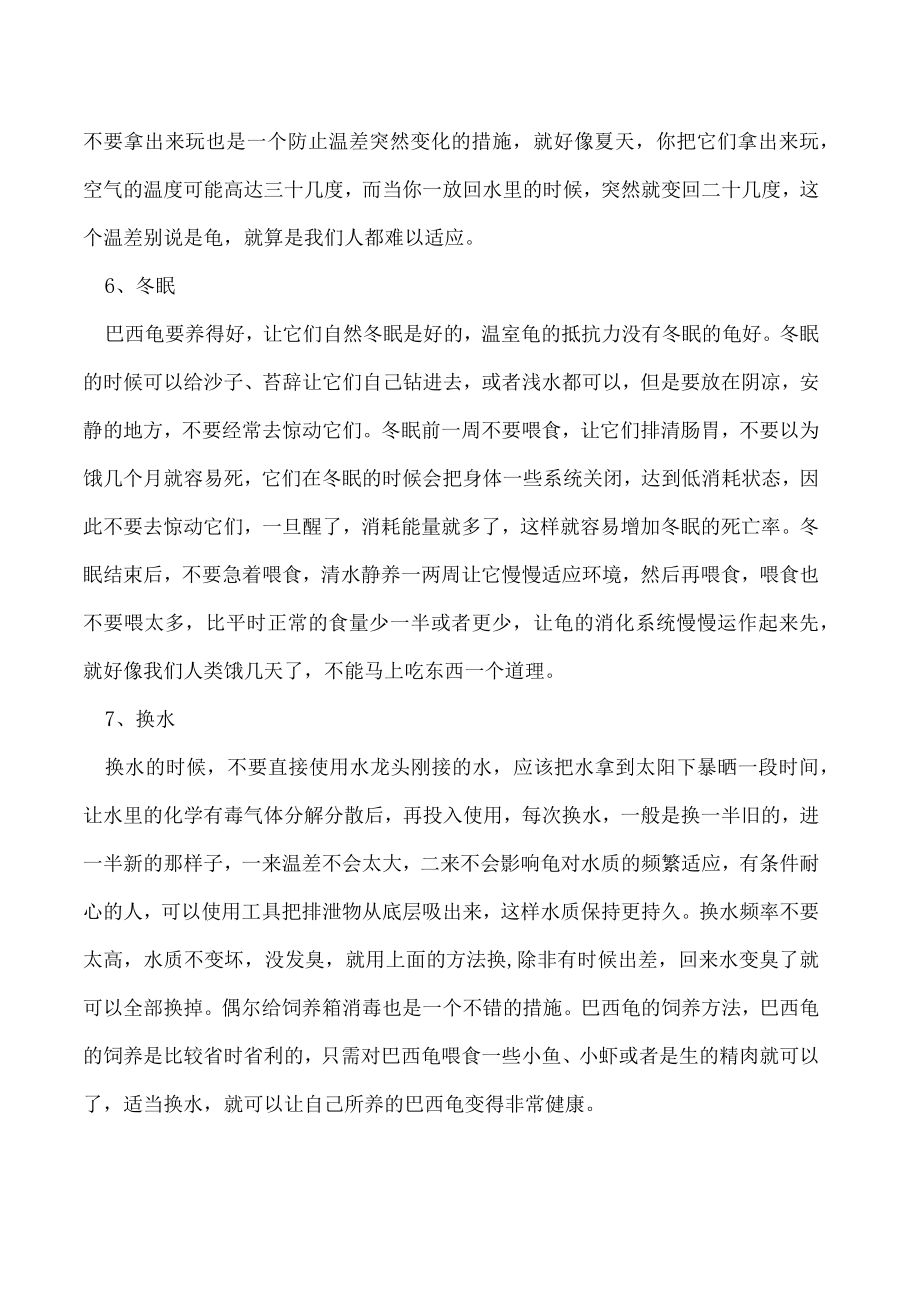 巴西龟怎么养才正确.docx_第2页