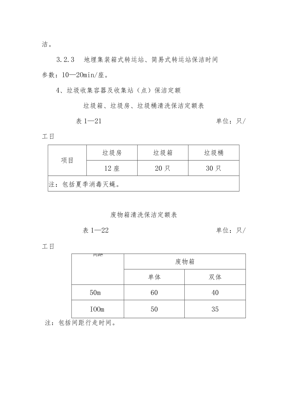 城市环境垃圾收集容器及收集站点保洁劳动定额.docx_第2页