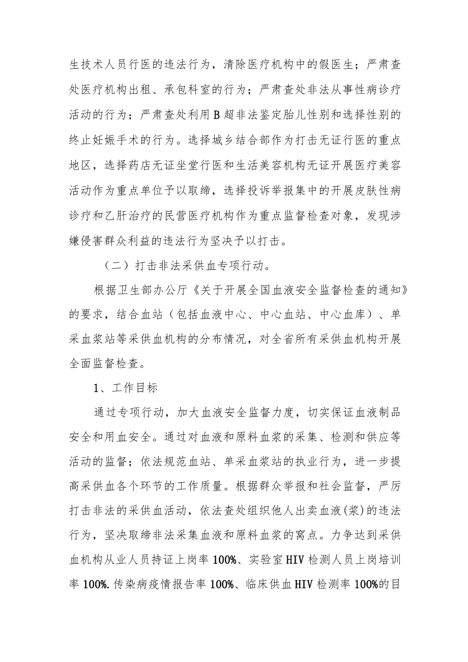 卫生监督执法专项整治项目实施方案.docx_第3页