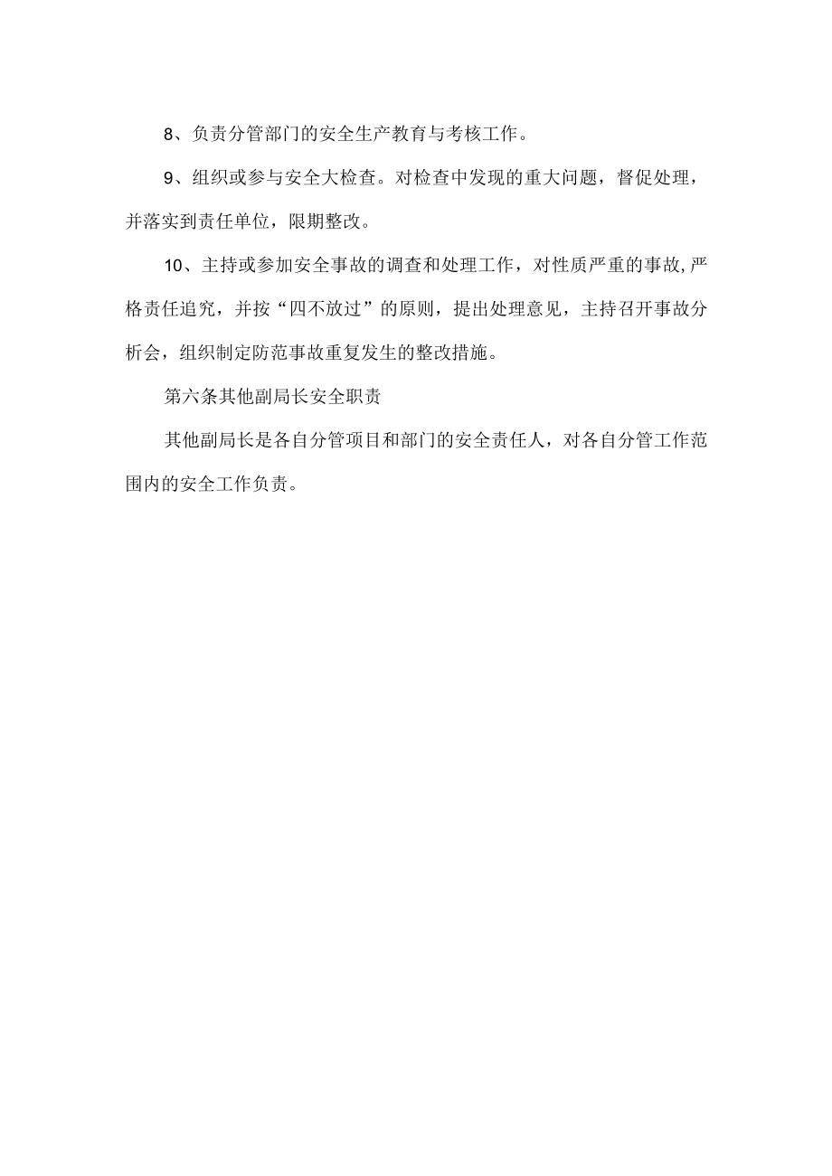 分管安全副局长安全职责.docx_第2页