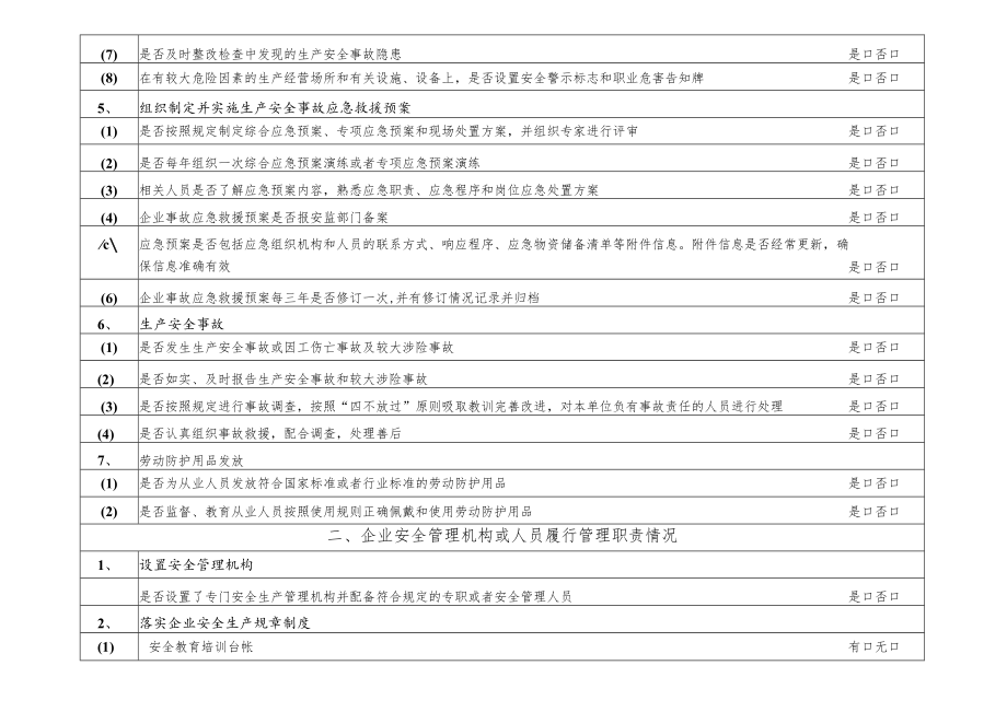 商贸行业、文化娱乐场所、酒店（住宿）行业、餐饮行业、养老福利行业安全生产自查自纠检查表（仅供参考）.docx_第3页