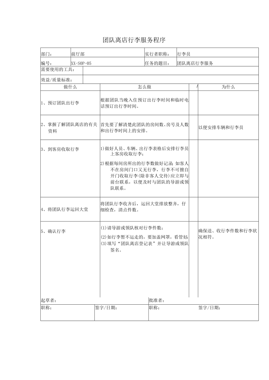 团队离店行李服务程序.docx_第1页