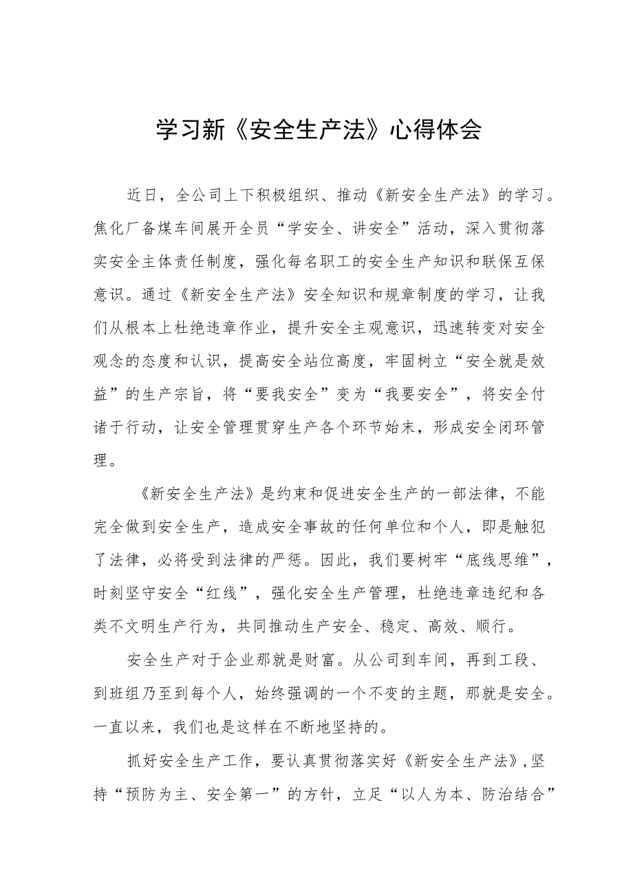 地铁人员学习新《安全生产法》心得体会六篇例文.docx_第1页