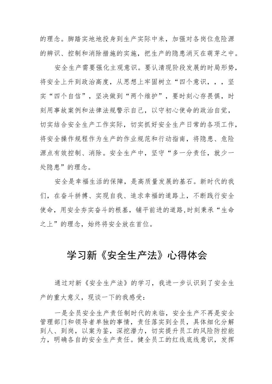 地铁人员学习新《安全生产法》心得体会六篇例文.docx_第2页