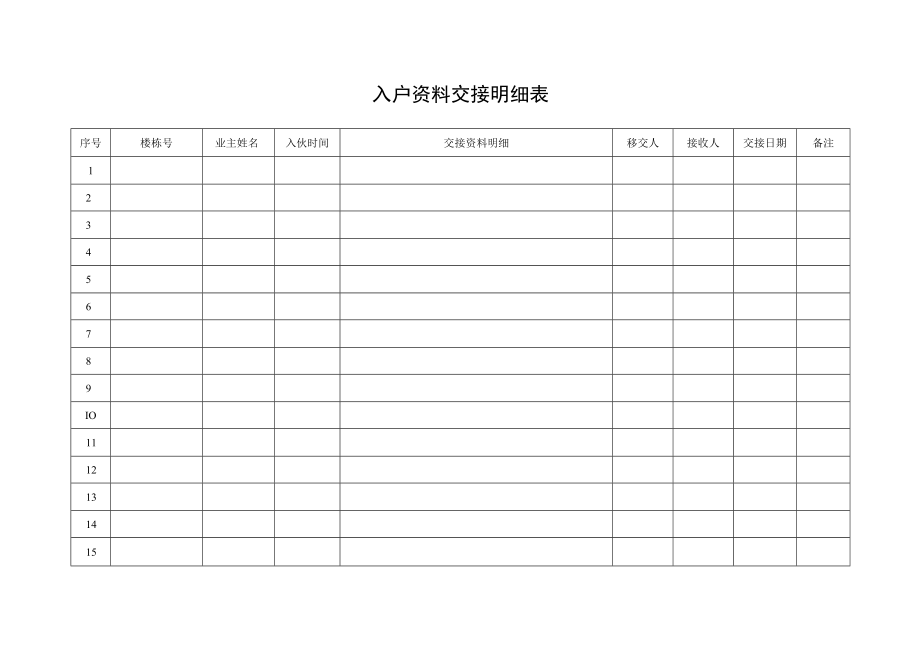 入户资料交接明细表.docx_第1页