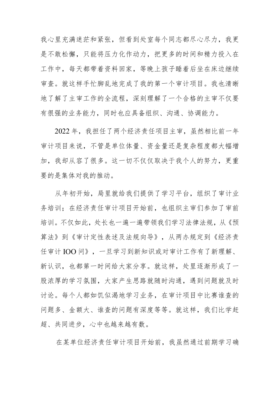 忠诚履行审计人职责使命主题演讲稿.docx_第2页