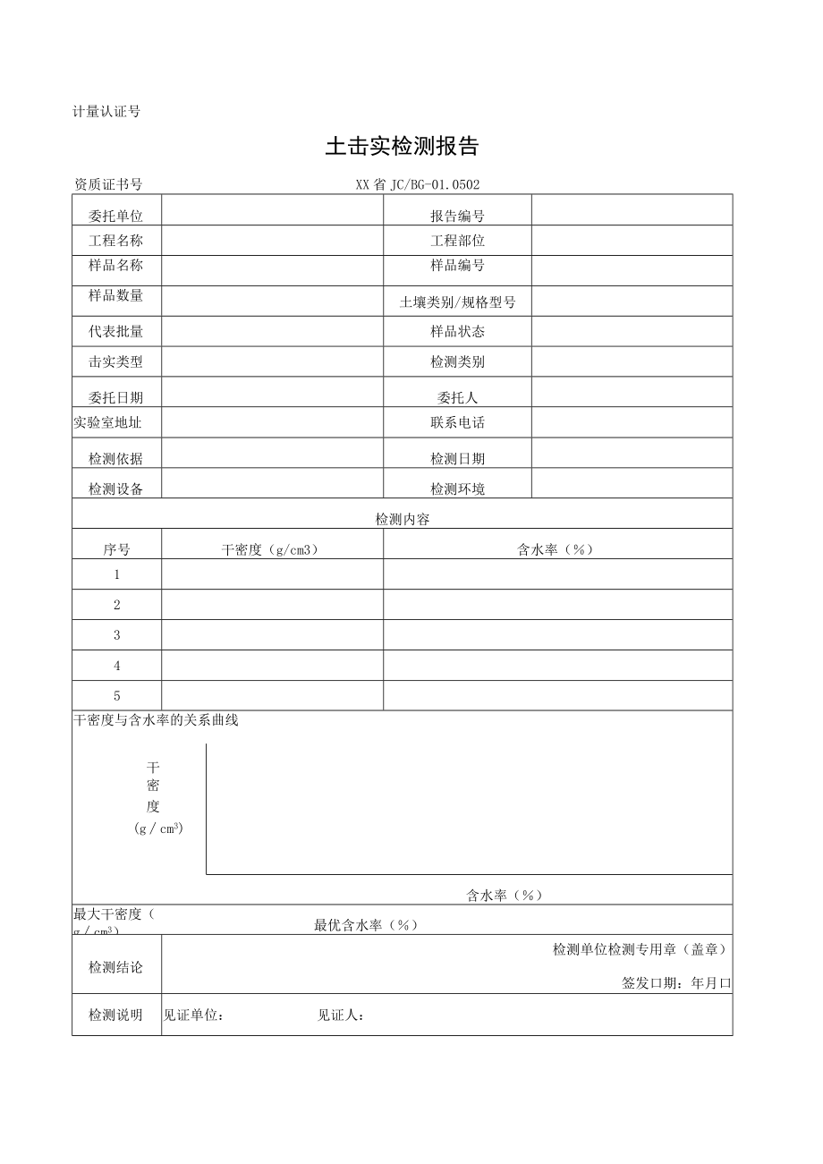 土击实检测报告及原始记录.docx_第1页