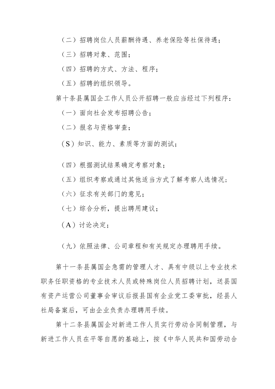 县属国有企业工作人员公开选聘办法（试行）.docx_第3页