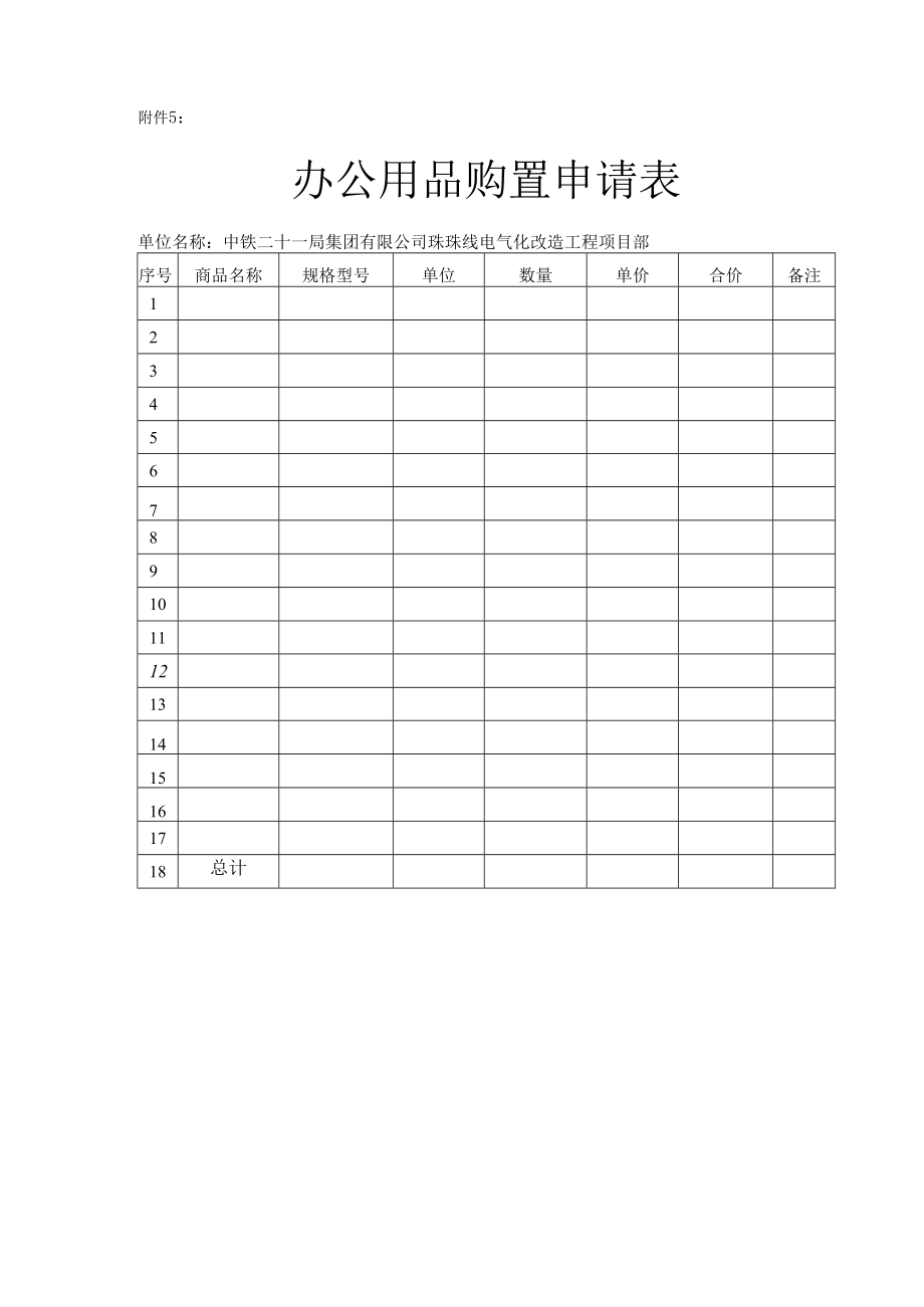 办公用品购置申请表.docx_第1页