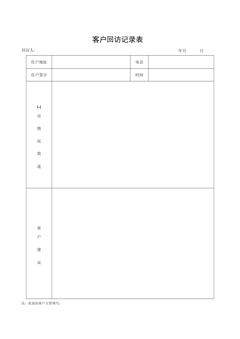 客户回访记录表.docx_第1页