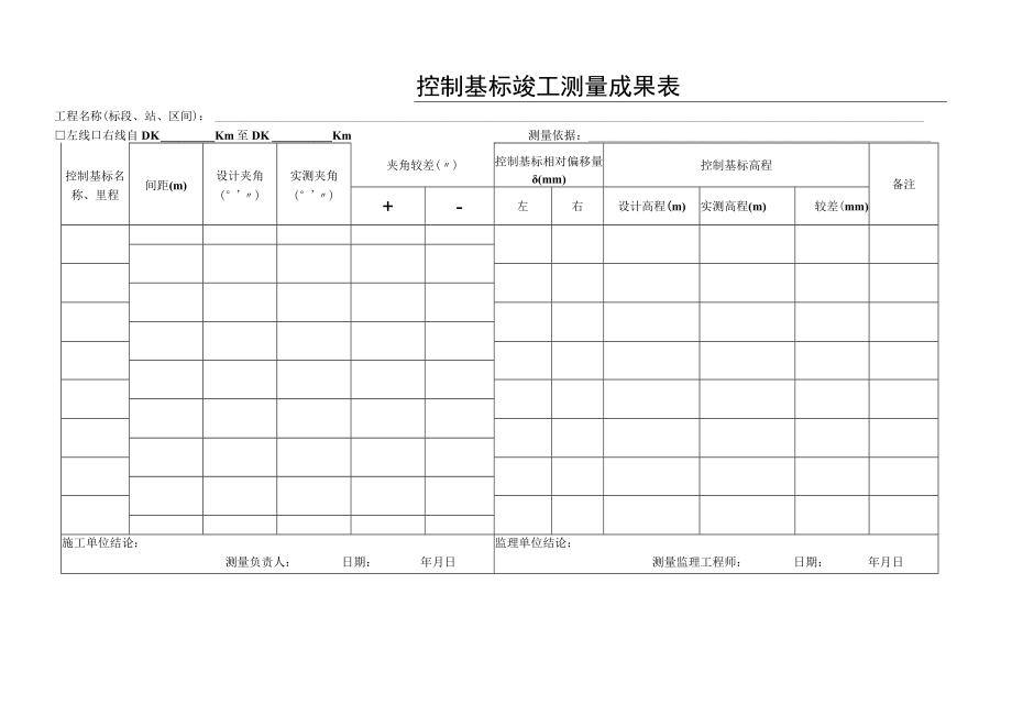 控制基标竣工测量成果表.docx_第1页