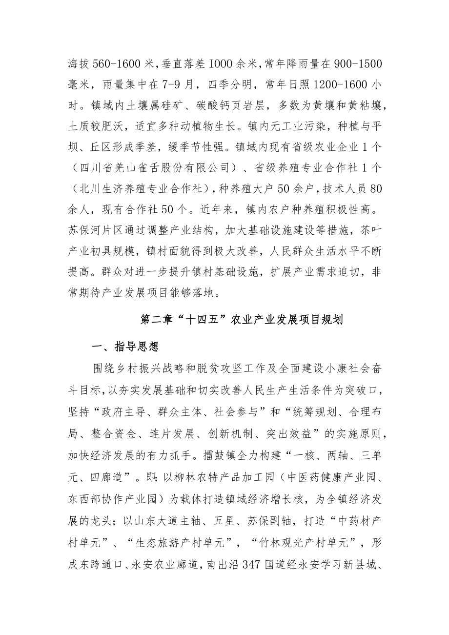 擂鼓镇“十四五”农业产业发展初步规划方案.docx_第2页