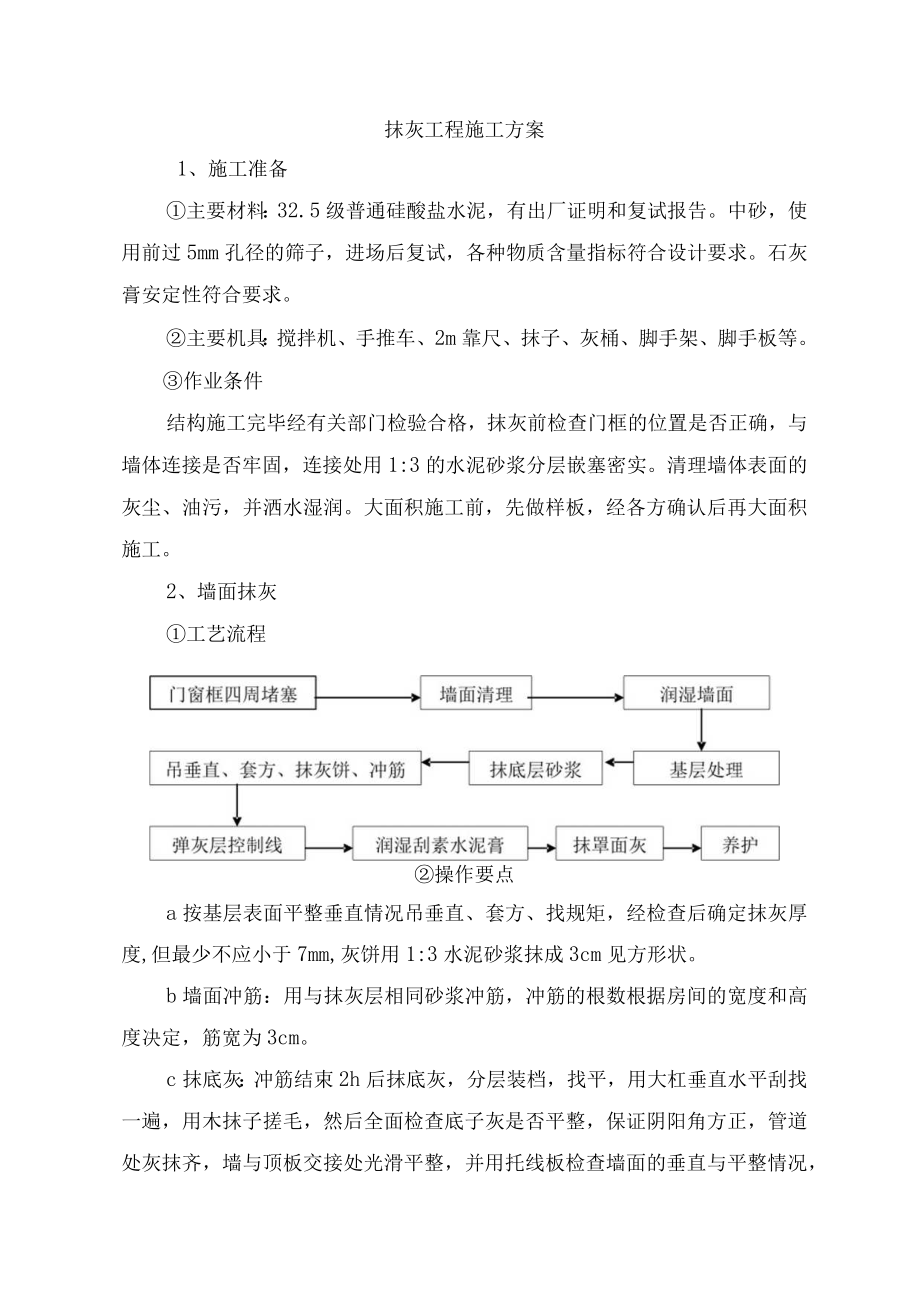 抹灰工程施工方案.docx_第1页