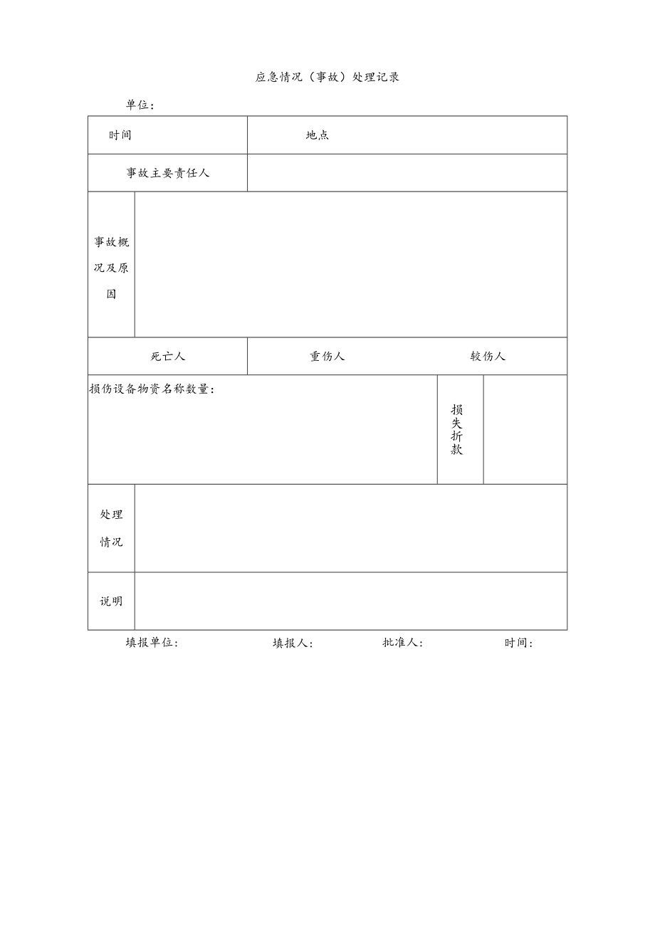 应急情况（事故）处理记录.docx_第1页