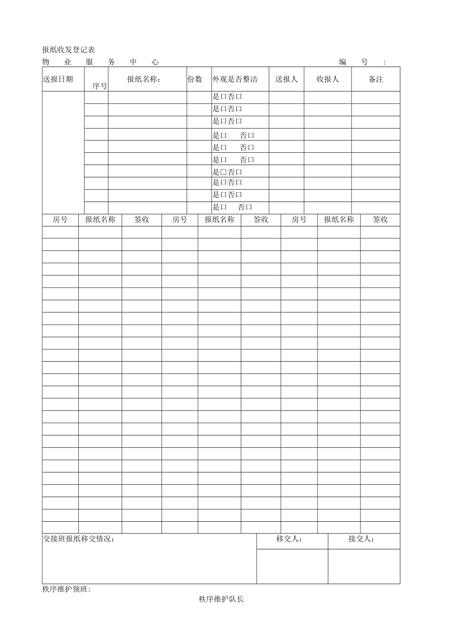 报纸收发登记表.docx_第1页