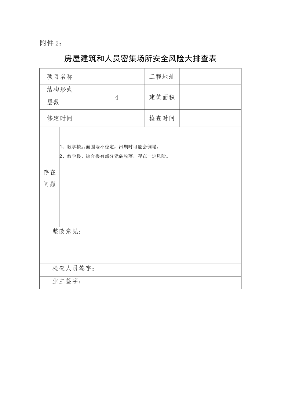 学校安全风险排查台账.docx_第2页