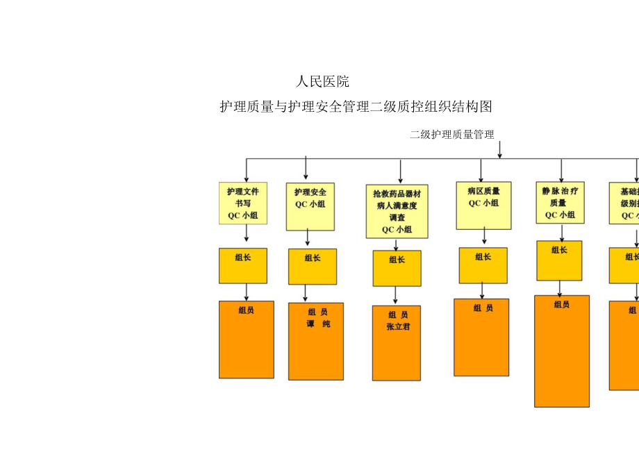 护理质量与护理安全管理二级质控组织结构图.docx_第1页