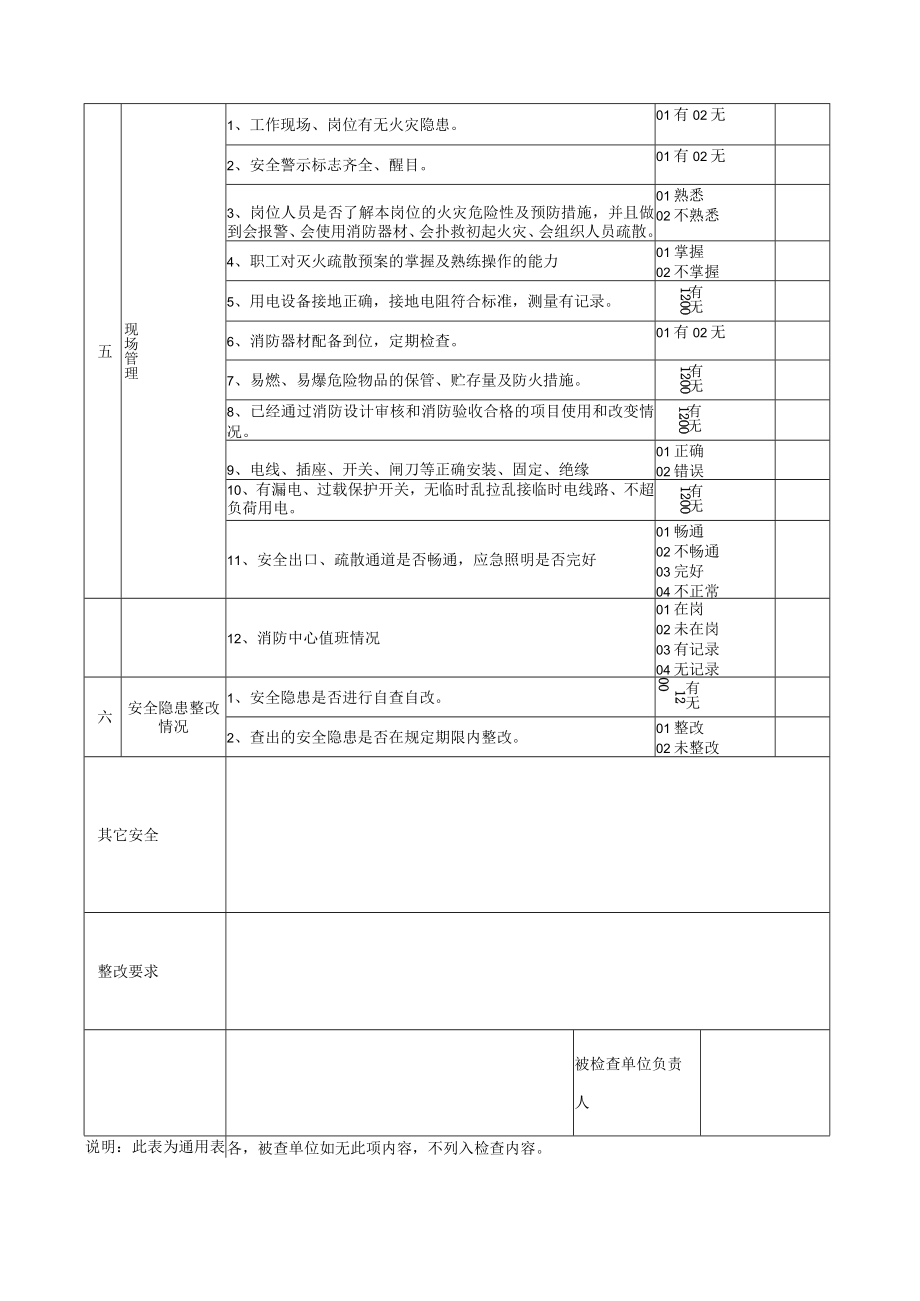 建筑施工消防安全检查表.docx_第2页