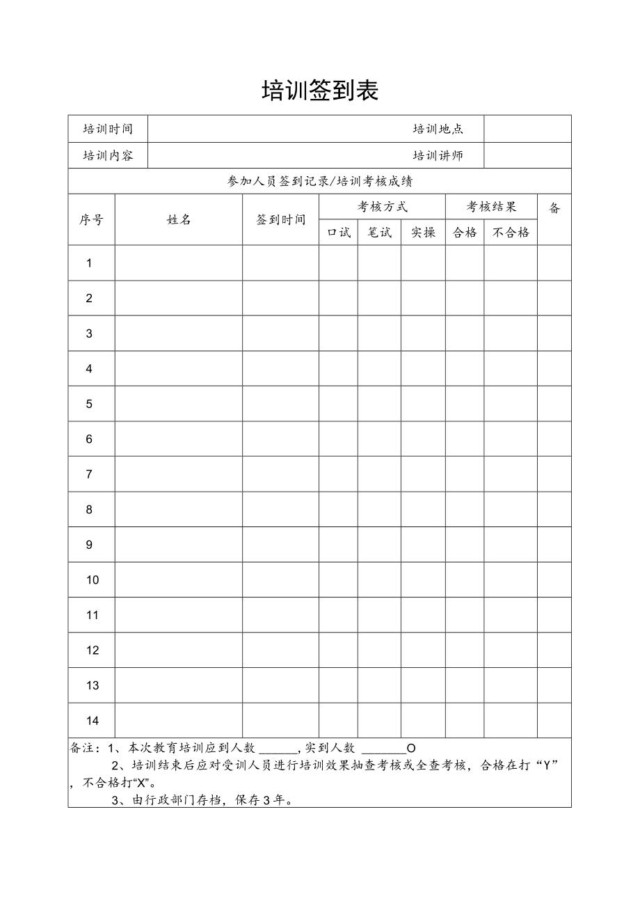 安全培训签到表.docx_第1页