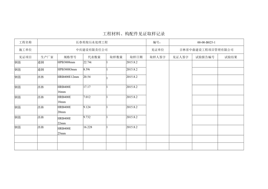 工程材料、构配件见证取样记录（加）.docx_第1页