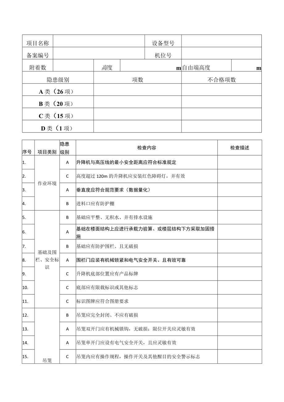 施工升降机安全检查表.docx_第1页