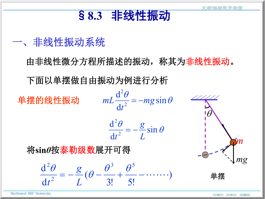 大学物理非线性振动.ppt_第1页