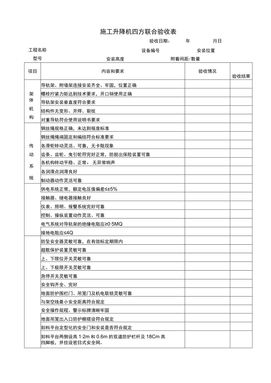 施工升降机四方联合验收表.docx_第1页