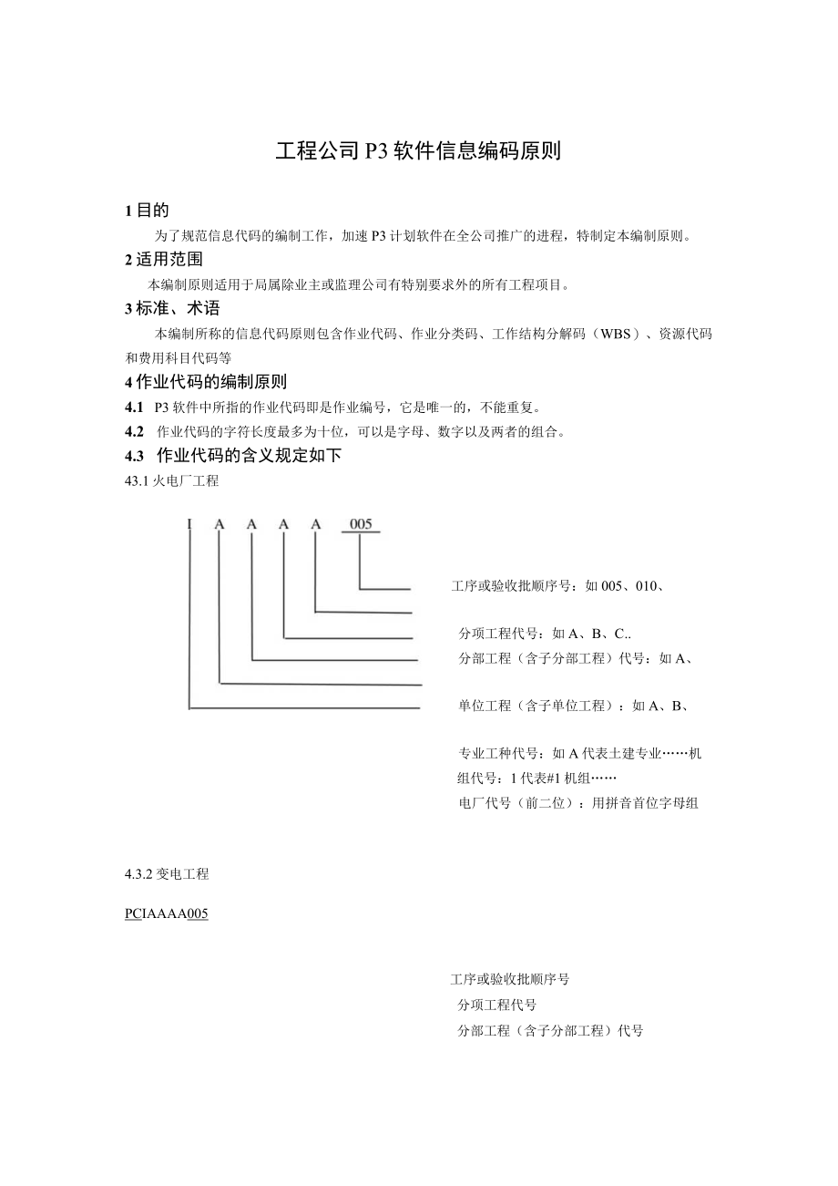 工程公司P3软件信息编码原则.docx_第1页