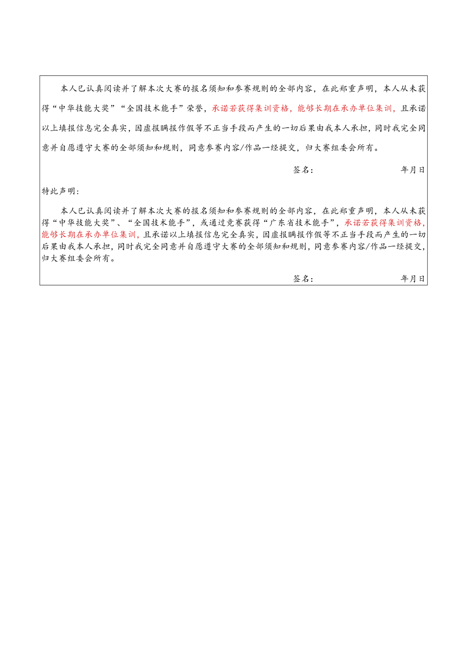 广东省第二届职业技能大赛--深圳市区块链应用操作员竞赛项目选拔赛报名表.docx_第3页