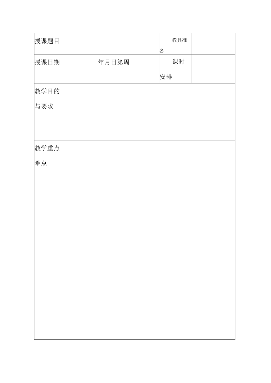 教案 教学大纲 实训指导书 任务书模板.docx_第2页