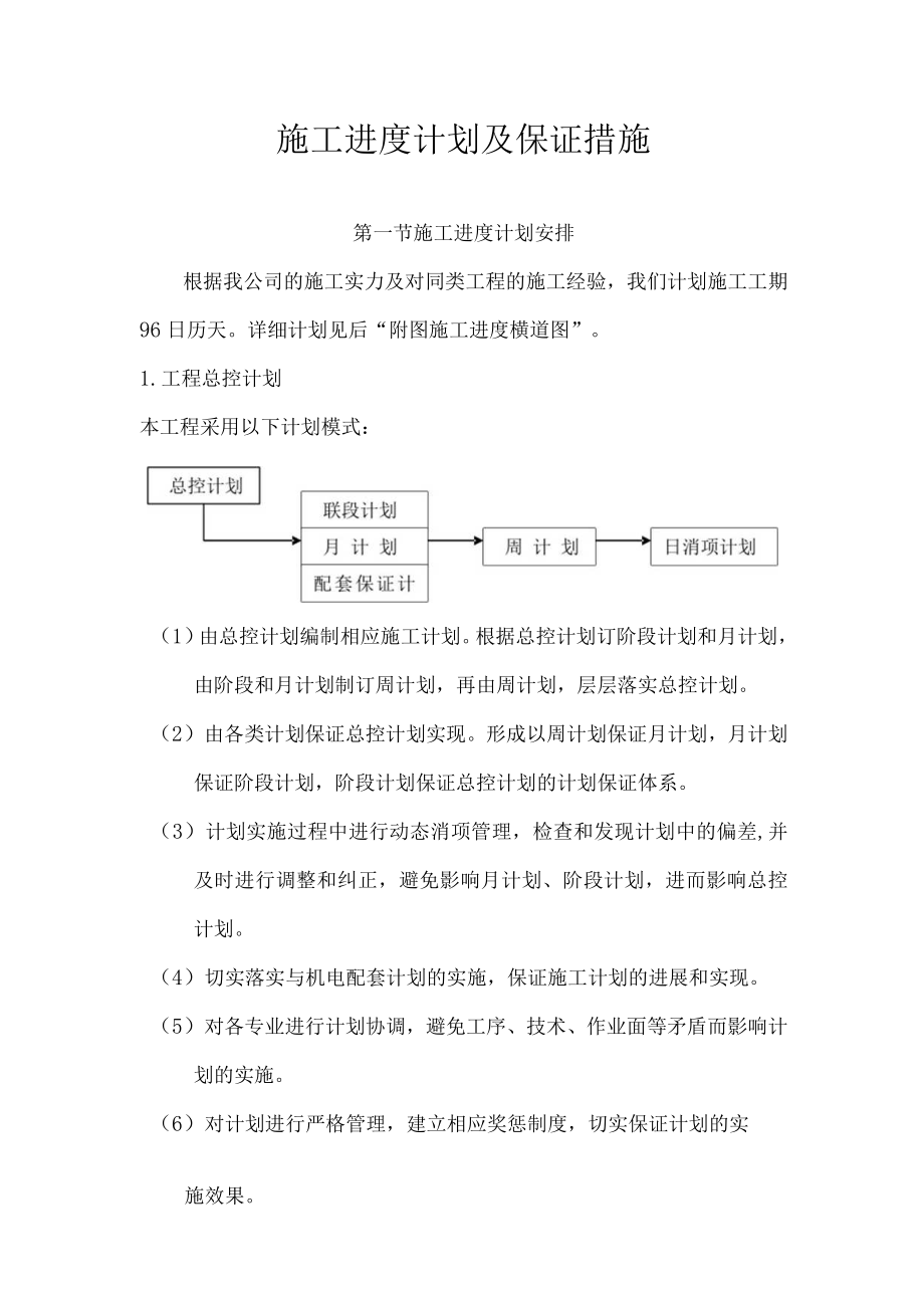 施工进度计划及保证措施.docx_第1页