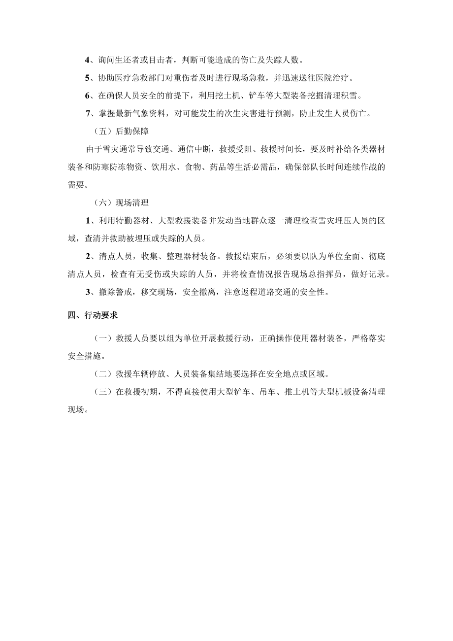 抢险救援队雪灾处置规程.docx_第3页