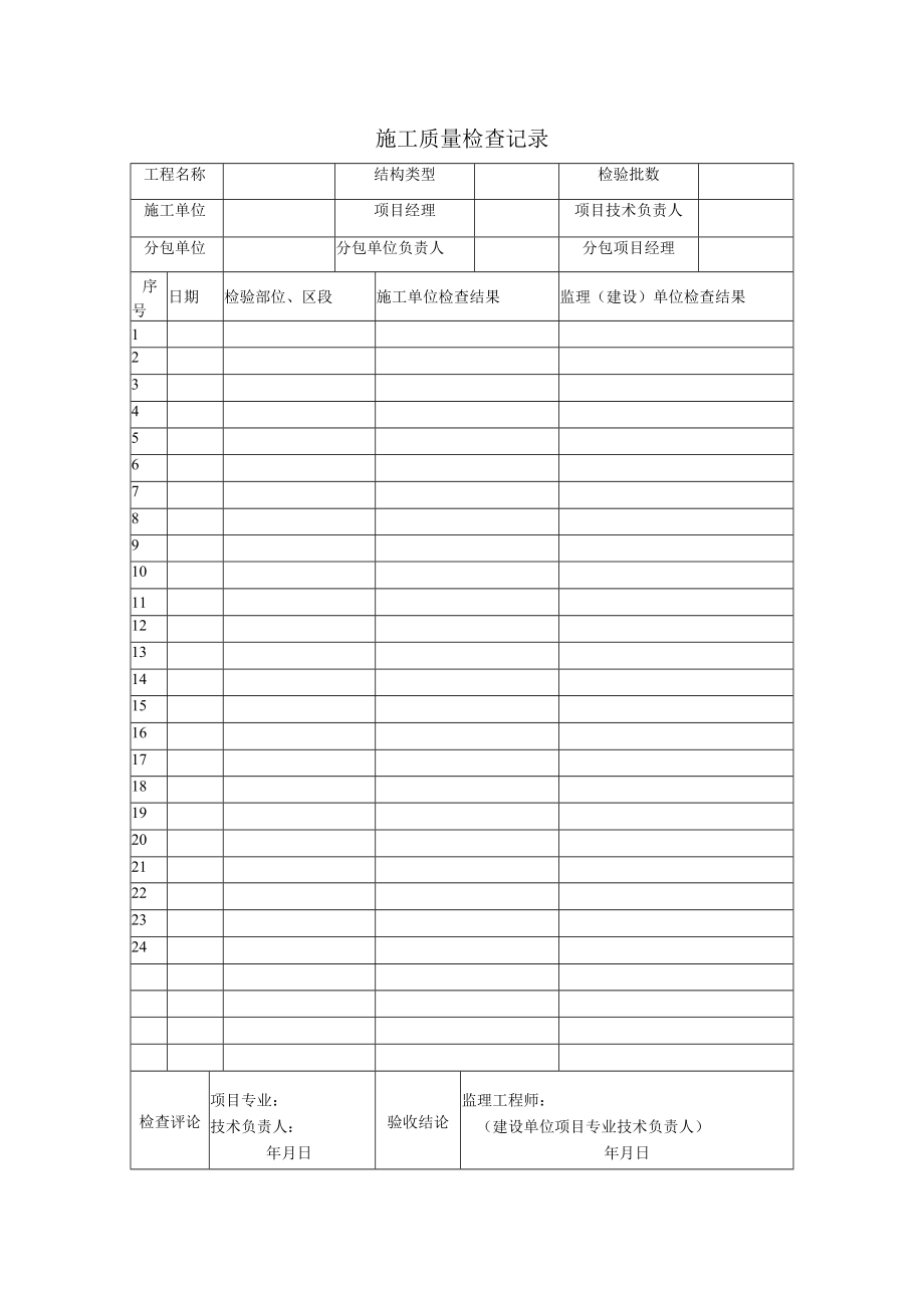 施工质量检查记录5.docx_第1页