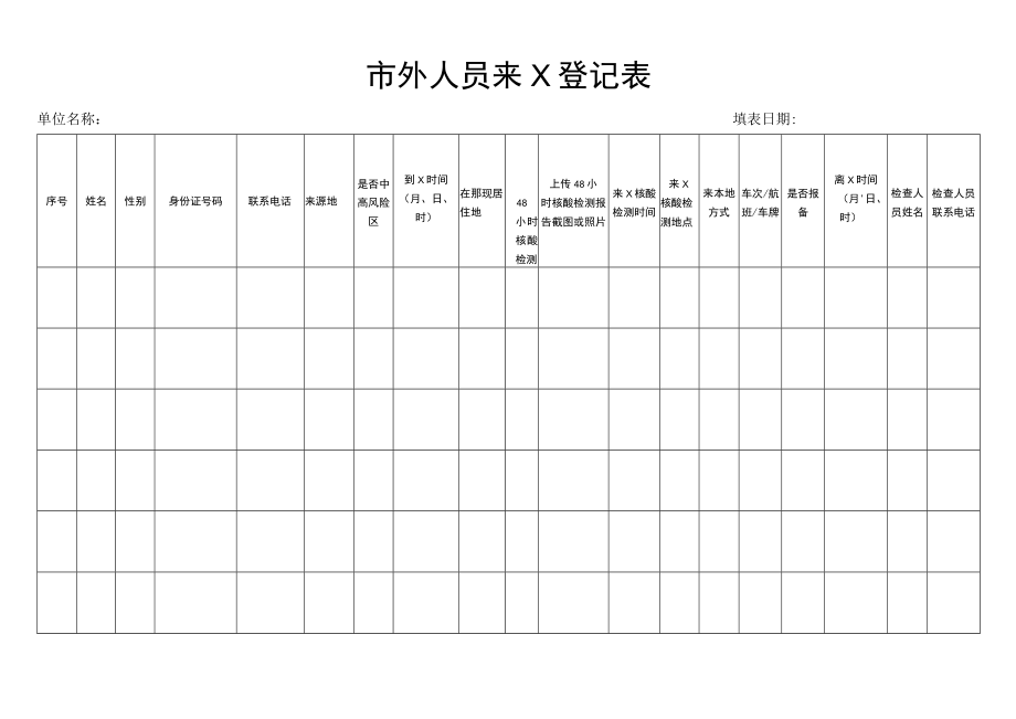 市外人员来X登记表.docx_第1页