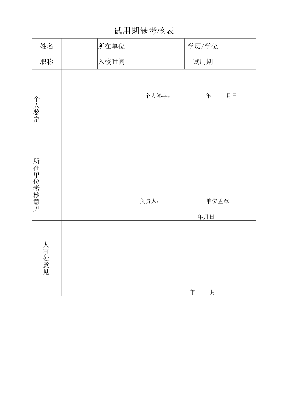 试用期满考核表.docx_第1页