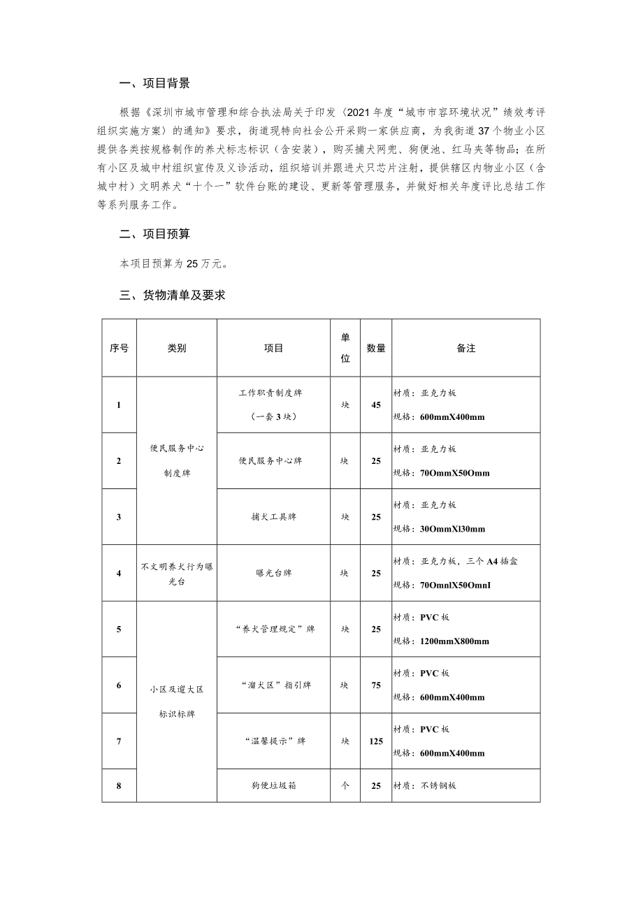 文明养犬规范化管理提升项目询价采购文件.docx_第2页